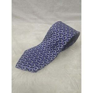 Robert Talbott Men's Silk‎ Tie Purple Medallion Geometric Print Made In USA